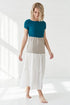 Image 5 of Linen summer dress with short sleeves made from natural linen Judit from Baltic Linen